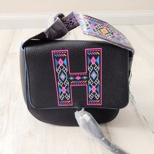 JUSTICE Mini Purse Black Aztec Bag New
